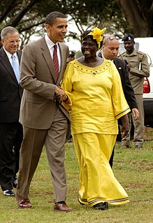 Wangari con Obama